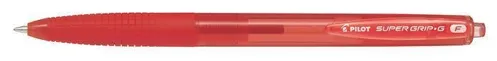 PILOT kuličkové pero Super Grip G, stiskací mechanismus - červená F