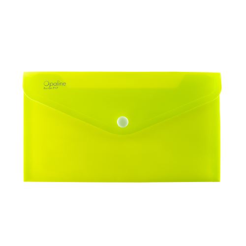 Obálka s drukem DL psaníčko Opaline - zelená limetka