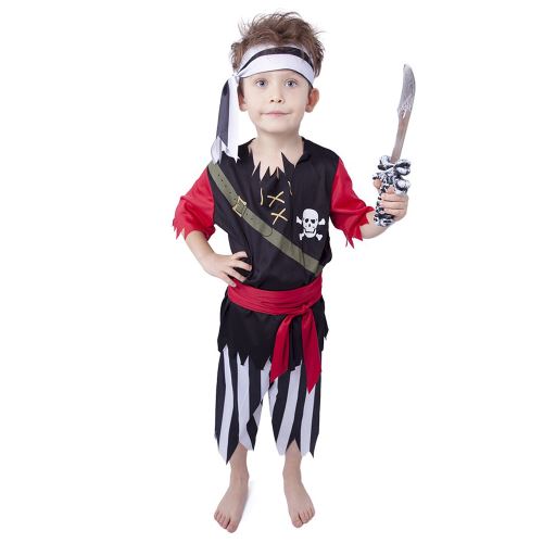 Dětský kostým pirát s šátkem, e-obal, vel. M