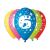 Balónek nafukovací průměr 30cm – potisk číslice "6"