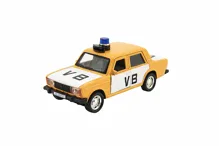 Policejní auto VB kovové 12 cm na zpětné natažení se světlem a zvukem (2)