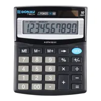 Kalkulačka stolní Donau Tech 4102, 10-místná, černá (1)