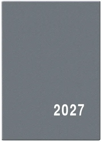 Týdenní diář 2027 Baloušek Hynek PVC šedý