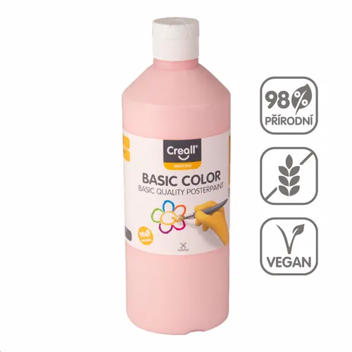 Temperová barva Creall, 500 ml, pastel sv.červená