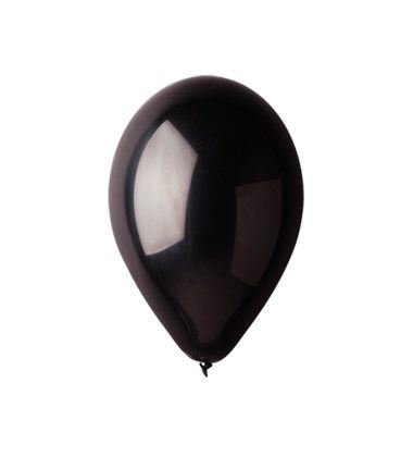 Balónky nafukovací průměr 26cm – barva černá, 100 ks