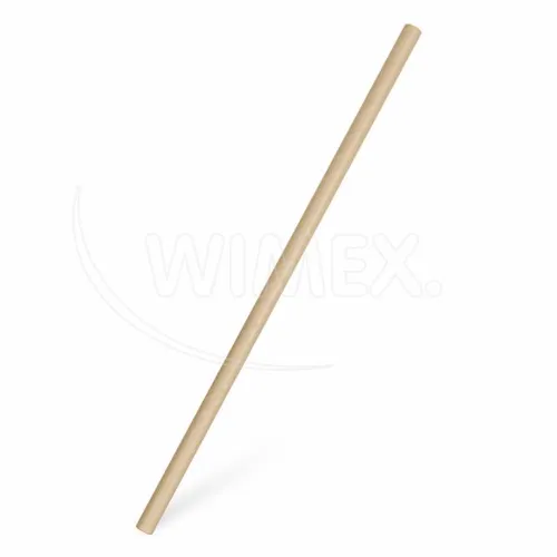Slámka papírová JUMBO natural 25 cm, Ø 8 mm - 100ks