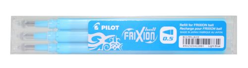 Sada 3 ks náplní Pilot FriXion Ball, tenký hrot F 0,5mm - výběr barev