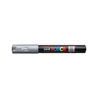 Dekorační popisovač Posca PC-1M, 0,7 - 1 mm, stříbrná (26) (1)