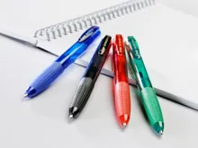 PILOT kuličkové pero Super Grip G, stiskací mechanismus, střední hrot M - modrá (3)