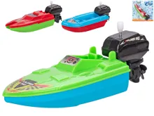 Člun na natažení 16 cm plující po vodě - mix motivů