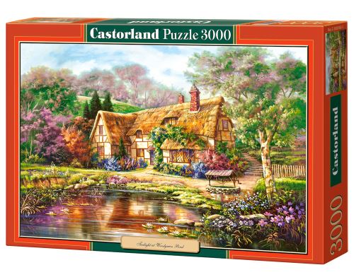 Puzzle Castorland 3000 dílků - Chaloupka u jezírka