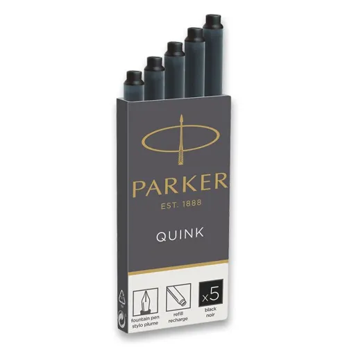 Inkoustové bombičky Parker 5ks černé
