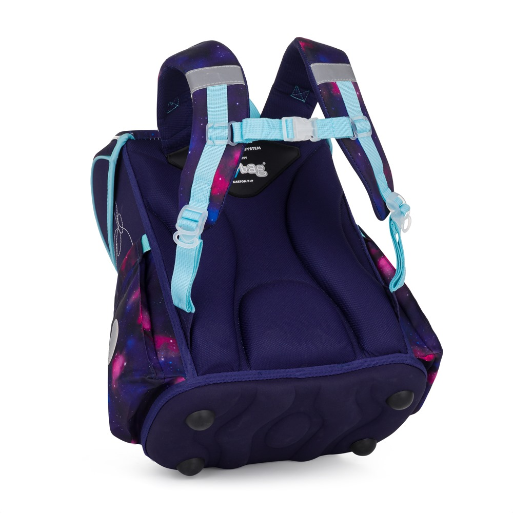 Záda a ramenní popruhy batohu OXY Premium Cool Butterfly zblízka