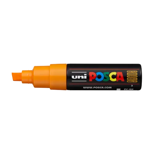 Dekorační popisovač Posca PC-8K, 8 mm, jasně žlutá (3)