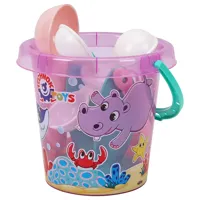 Sada na písek a k vodě kbelík a mlýnek s doplňky 17 × 16 cm (2)