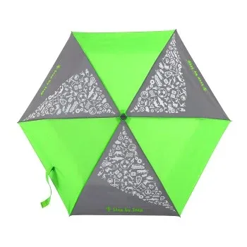 Dětský skládací deštník Doppler Magic Rain Effect - neonově zelený