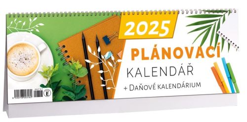 Stolní kalendář ARIA 2025 - Plánovací + daňové kalendárium A