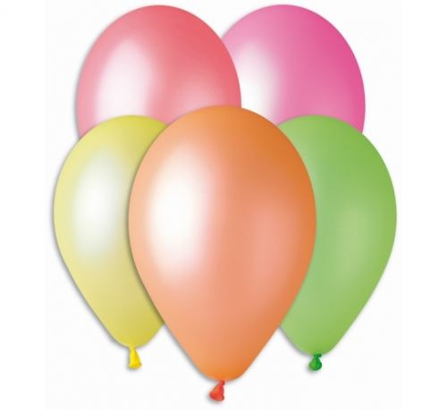 Balónky neonové nafukovací průměr 26cm – mix barev, 100 ks