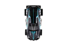 Auto RC sportovní 20 cm, 2,4 GHz - šedo-tyrkysové (7)