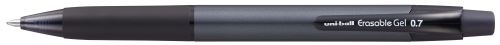 Gumovací pero stiskací UNI URN-181-07, černé