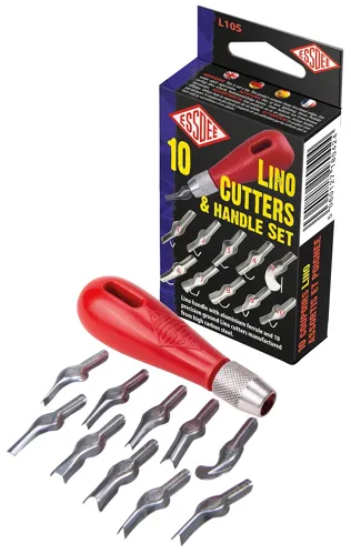 Sada pro linoryt - 10 různých nožů