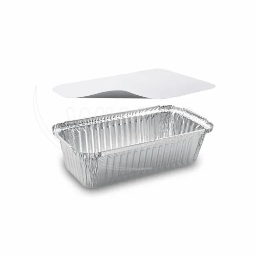 Miska (ALU) hranatá 218 x 112 x 60 mm 900 ml + víčko, 5 sad