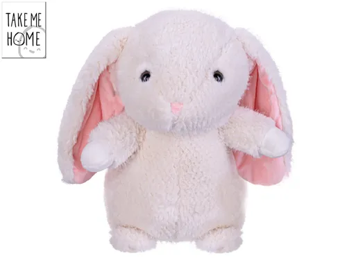 Plyšový zajíček Take Me Home stojící 30 cm - krémový