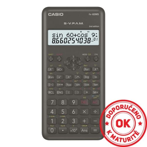Kalkulačka školní CASIO FX 82 MS 2E (2nd Edition)
