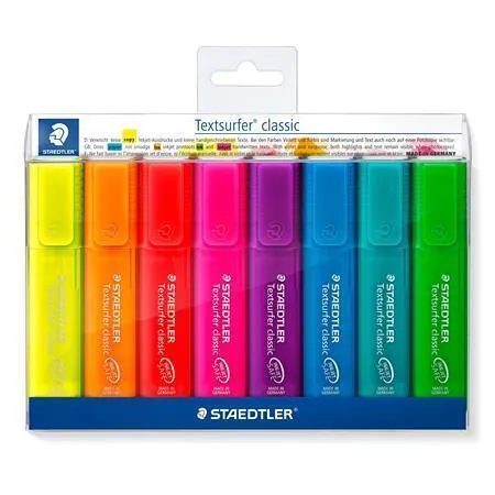 Zvýrazňovač "Textsurfer classic 364", 8 barev, 1-5mm, STAEDTLER