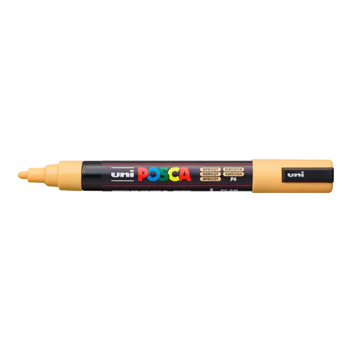 Dekorační popisovač Posca PC-5M, 1,8 - 2,5 mm, meruňková (P4)