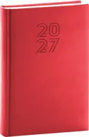 Denní diář 2027 Notique A5 Aprint červený