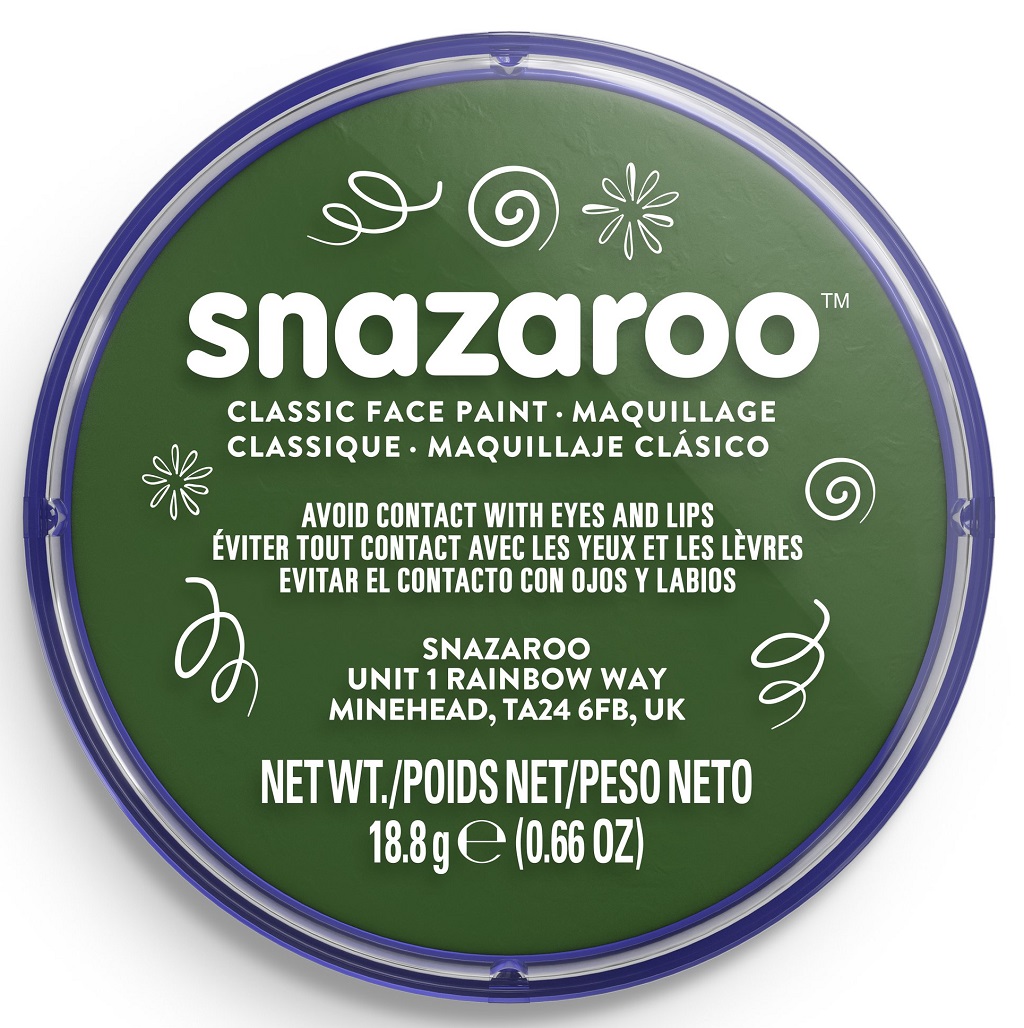 Levně Barva na obličej 18ml Snazaroo - zelená (Dark Green)