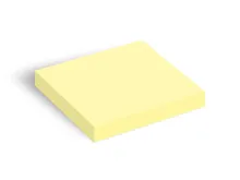 Bloček samolepící 75x75mm 100 listů žlutý pastelový (1)