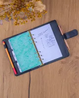 Týdenní diář 2027 Notique Refill kroužkový 12,5 x 19 cm černý (8)