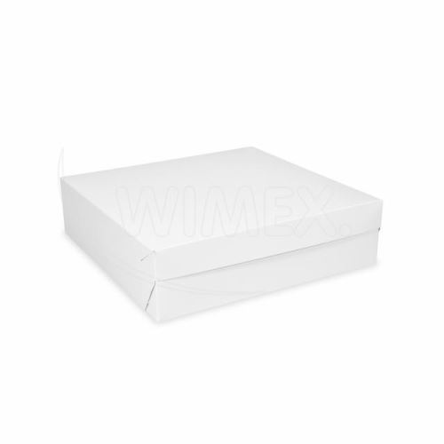 Dortová krabice 22 x 22 x 9 cm, bílá, 50 ks