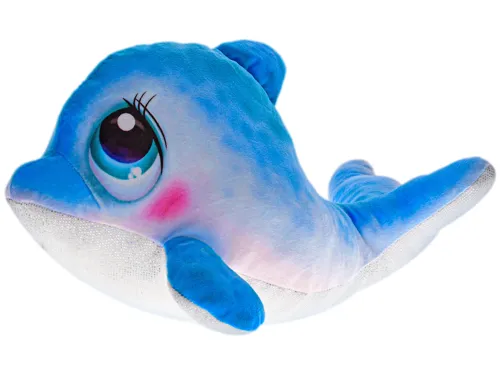 Plyšový delfín 30 cm s třpytivým bříškem