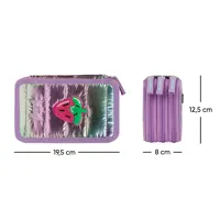Školní penál třípatrový Baagl Lavender (5)