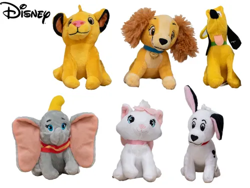 Plyšový přívěsek na klíče Disney 11–12 cm - mix motivů
