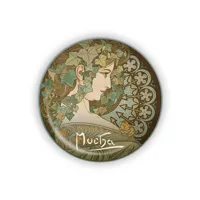 Kovový otvírák Alfons Mucha, ø 5,8 cm - Ivy Kovový otvírák Alfons Mucha, ø 5,8 cm - Ivy