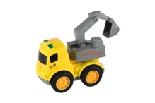 Stavební nákladní auto 9 cm na setrvačník - mix motivů (8)
