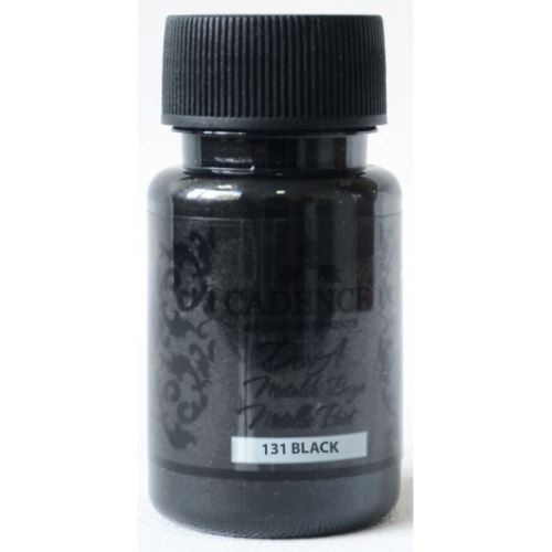 Akrylová barva metalická CADENCE Dora Metalic, 50ml - černá (black)
