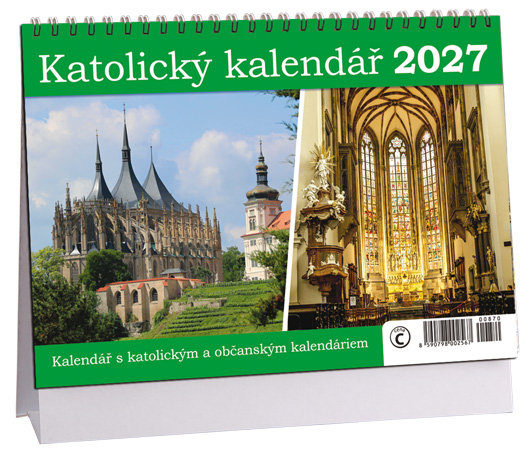 Levně Stolní kalendář 2027 Aria Katolický kalendář