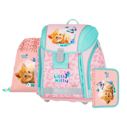 Školní batohový set 3-dílný Karton P+P Premium Light Kočka