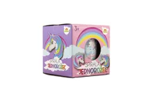 Spirála/ pružina jednorožec plast průměr 6,5cm 4 barvy v krabičce 7x7x7cm (1)