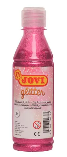 Temperová barva JOVI glittrová 250ml - růžová
