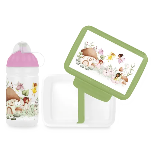 Set Zdravá lahev 500 ml a Zdravá sváča – Pohádkové víly