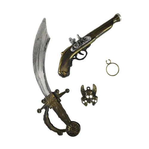Sada pirátská s pistolí a šavlí