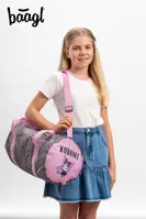 Skládací sportovní taška Baagl Hoop Kuromi Grey 22 l (5)