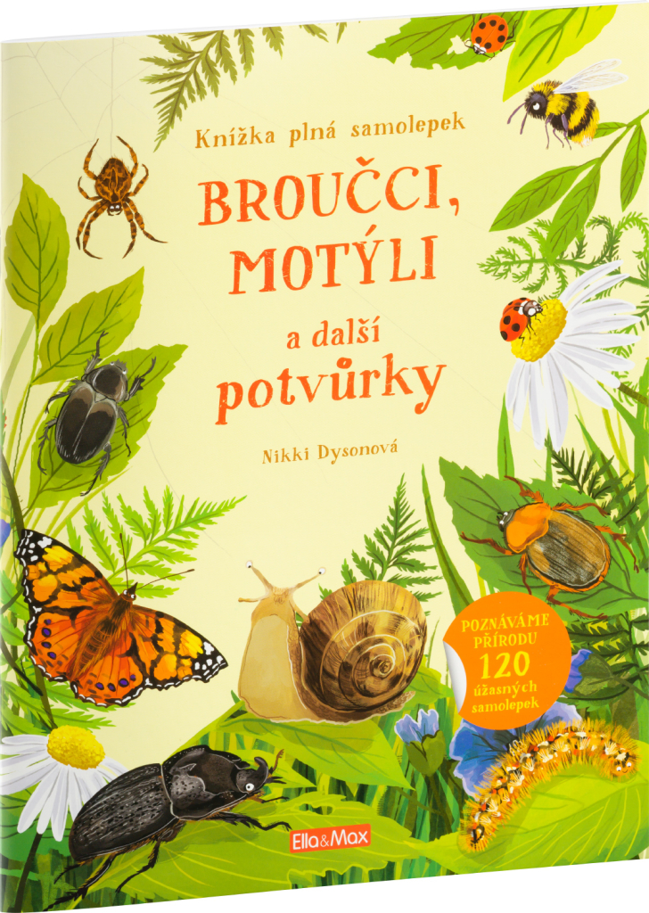 Levně BROUČCI, MOTÝLI a další potvůrky - Kniha samolepek
