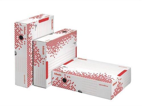 Archivační box horizontální ESSELTE Speedbox 80 mm - bílá